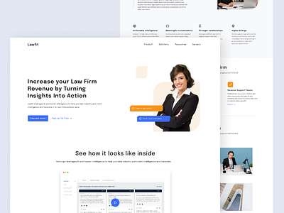 Legal Platgorm- Landing Page design homepage ui ux