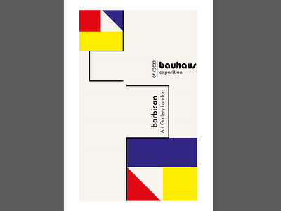 Exposition poster- Bauhaus style