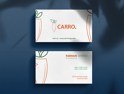 Carro. Business Card Design brand brand design branding business card business card design card design premium business card visiting card