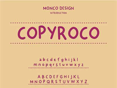 copyroco font branding graphic design ui