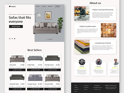 Furniture E-Commerce Landing Page