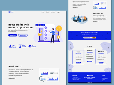 Simple and Modern Landing Page