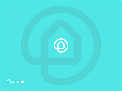 Ohmie icon line logo mark rounded symbol