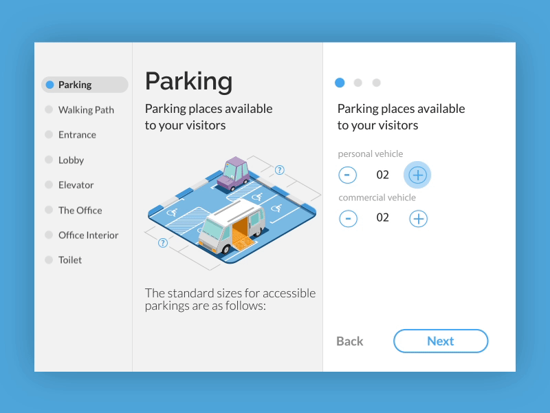 Office Accessibility Self-Survey illustration product design art-direction isometry