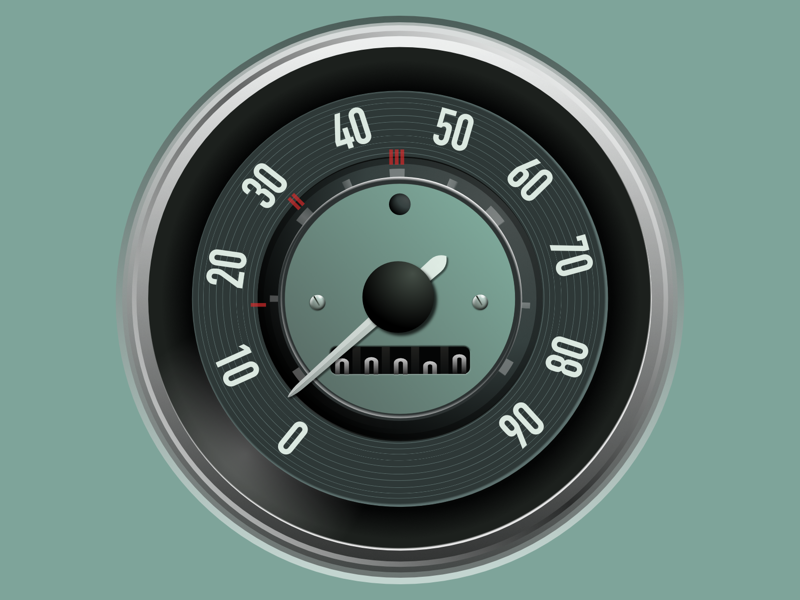 Vector VW Beetle 1963 gauge gauge affinity designer vector art illustration