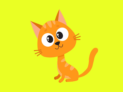 Cat animal illustrator adobe cat vector graphic design illustration