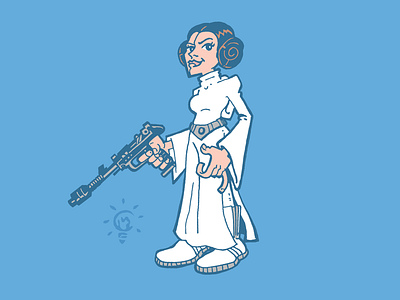 Star Wars: Princess Leia Organa illustration