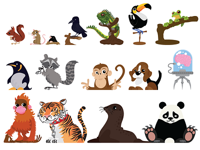 VivoStars – Animals character design