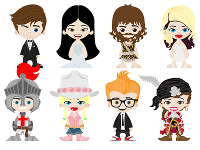 VivoStars – Characters avatar design character design illustration