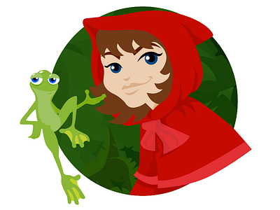 Red Riding Hood & Frog Prince illustration