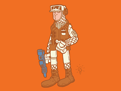 Star Wars: Hoth Rebel Trooper character design personal illustration