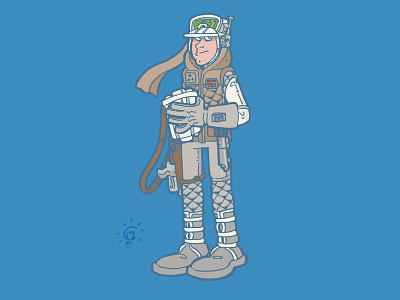 Star Wars: Luke Skywalker (Hoth Battle Gear) character design personal illustration