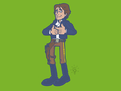 Star Wars: Han Solo (Bespin Outfit) character design personal illustration