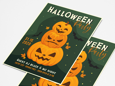 Free Halloween Party Flyer PSD Template all saints eve design event flyer free download free halloween flyer free psd freebie halloween halloween flyer halloween invitation halloween party happy halloween illustration october 31 party flyer pumpkins