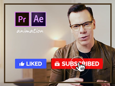 Youtube Subscribe Buttons Overlay Footage Adobe Premiere Pro after effects animation branding button buttons clean click design flat footage gif icon interaction overlay subscribe ui ux vector web youtube
