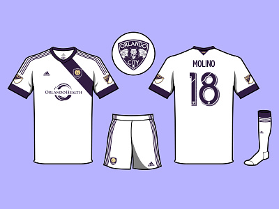 Orlando City Lions Away Kit Concept football illustration orlando soccer