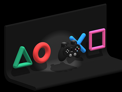 3D PS2 controller Web Interactive