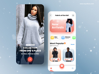 Cloth mobile app by Toyoflow