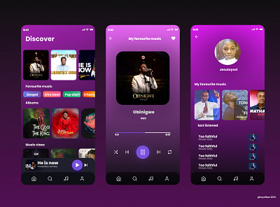 Music app concept by Toyoflow 3d animation branding graphic design logo motion graphics ui