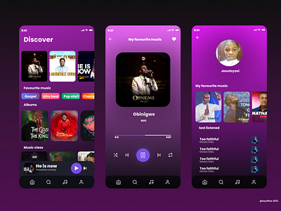 Music app concept by Toyoflow