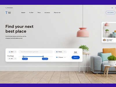 Real estate landing page by 
Toyoflow