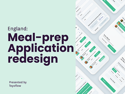 Meal Prep Application redesign 
By Toyoflow
