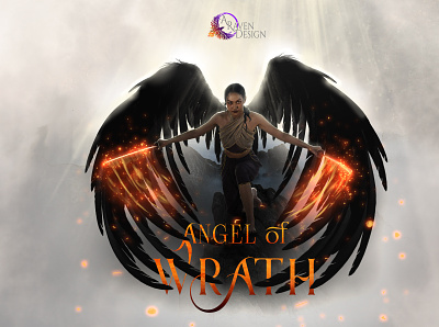 Angel of Wrath book cover design illustration photo composite typography