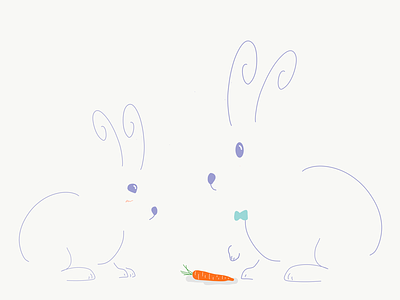 Sharing is Caring artist artwork coloroftheyear cute design doodle easter egg illustration rabbit vector vectorart
