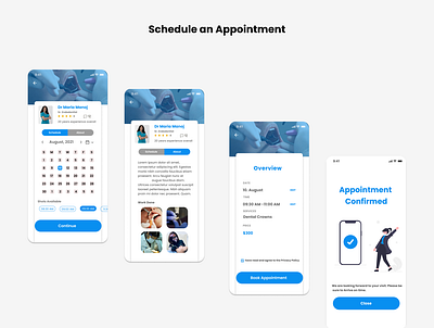 Schedule an appointment branding design illustration