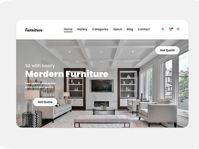 Modern Furniture eCommerce Website Concept