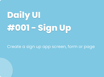 Daily UI - Sign Up branding ui
