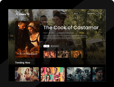 Daily UI #025 - Tv App app figma illustration tv app tv series ux web web design