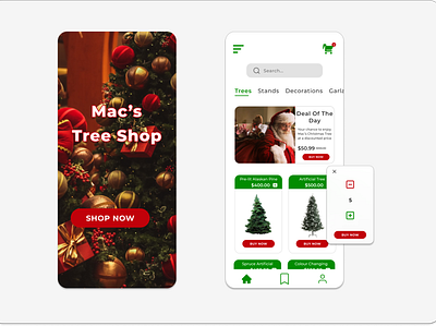 Christmas Tree Shop app design icon mobile ui ux