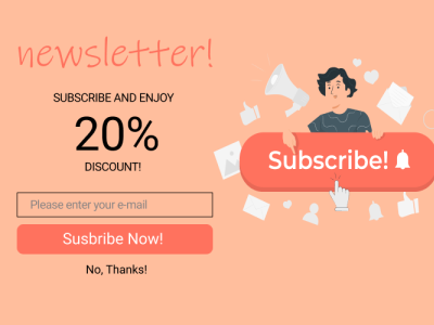 Daily UI - Day 026 Subscribe app design ui