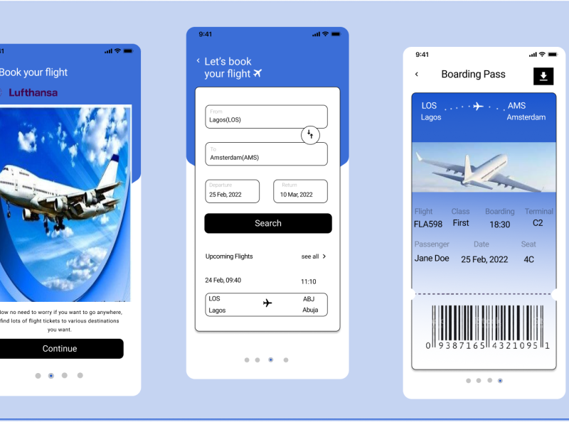 Daily UI Day 024 - Boarding Pass by Giyaatha on Dribbble