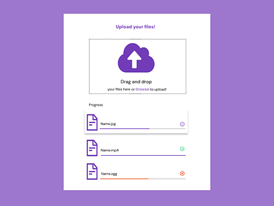 Daily UI Day 031 - File upload app design ui ux