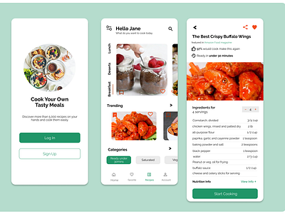 Daily UI Day 040 - Recipe design ui ux