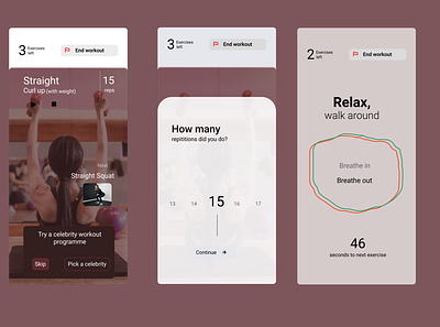 Daily UI Day 041 - workout tracker design ui ux