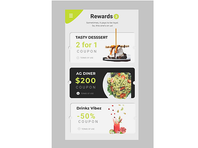 Daily UI
Day 061 - Redeem coupons