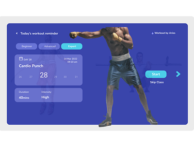 Daily UI Day 062 - Workout of the day design ui ux