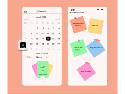 Daily UI Day 065 - Notes widget design ui ux