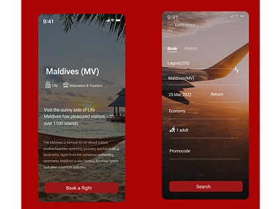 Daily 6 Day 068 - Flight search dailyui design ui ux