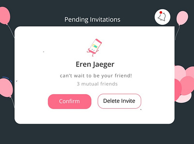 Daily UI Day 078 - Pending Invitations app branding design ui ux