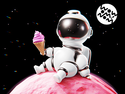 Spacewalker and ice cream