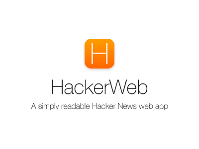 HackerWeb iOS 7 icon flat hackernews hackerweb icon ios ios7