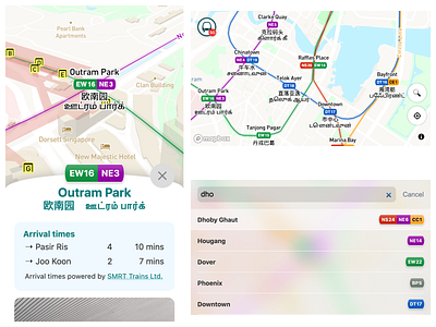 Train map web app lrt map metro mrt singapore subway train ui
