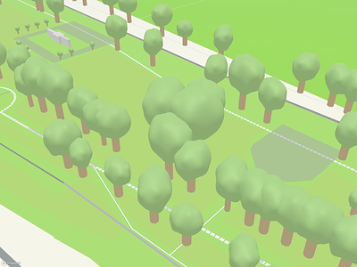 Apple-Maps-like 3D trees