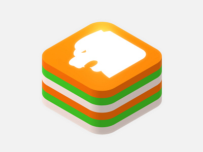 3D render of iOS Conf SG logo 3d conference ios iosconfsg logo merlion spline