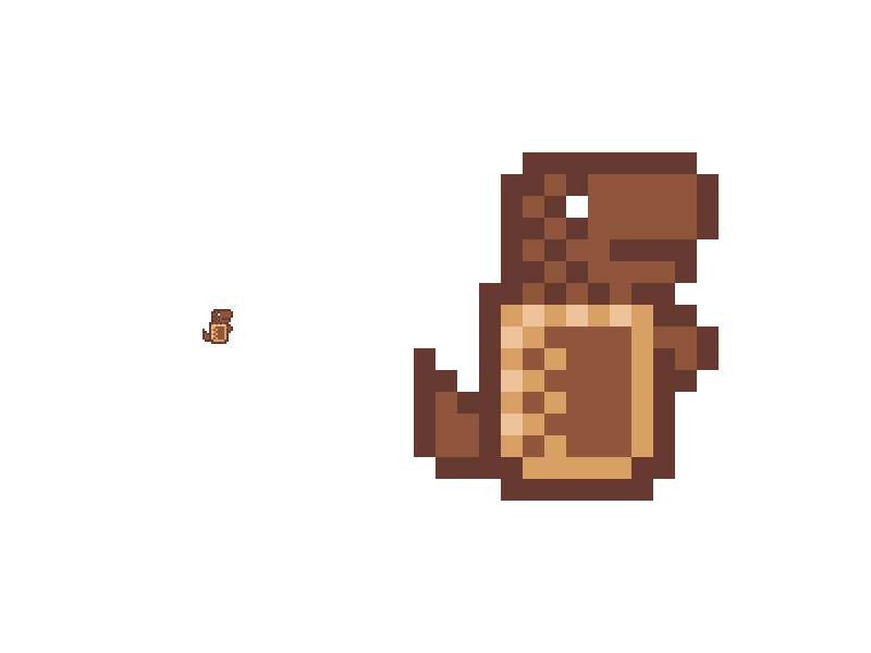 Milo Dinosaur, 2nd attempt, pixel art edition singapore pixelart pixel milodinosaur milo malaysia logo icon dinosaur aseprite