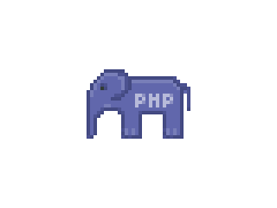 Pixelated ElePHPant aseprite elephant elephpant php phpconfasia pixelated